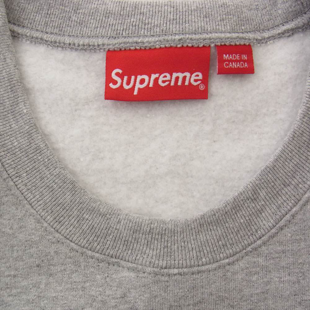 Supreme シュプリーム 22AW Box Logo Crewneck ボックスロゴ クルーネック スウェット グレー系 XL【中古】