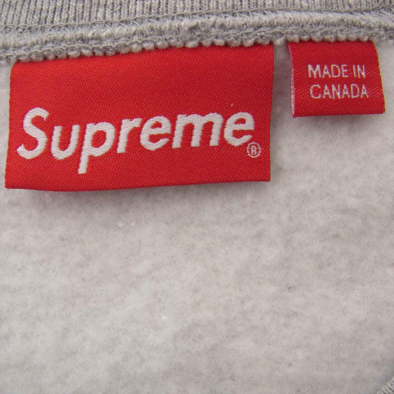 Supreme シュプリーム 22AW Box Logo Crewneck ボックスロゴ クルーネック スウェット グレー系 XL【中古】