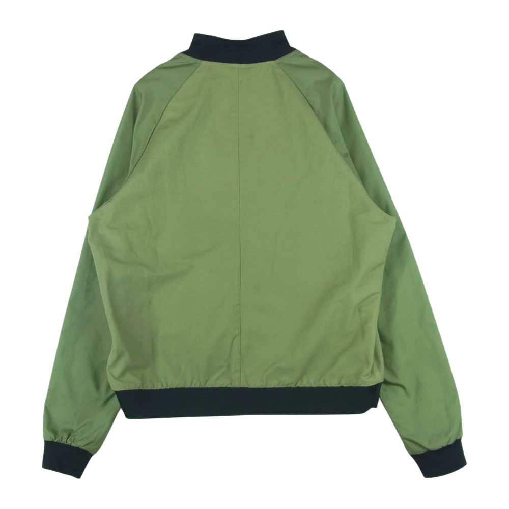 NIKE ナイキ 832225-387 WOVEN PLAYERS JACKET MA-1 スウッシュ ロゴ刺繍 カラーブロック ウーブン ブルゾン カーキ系 L【中古】
