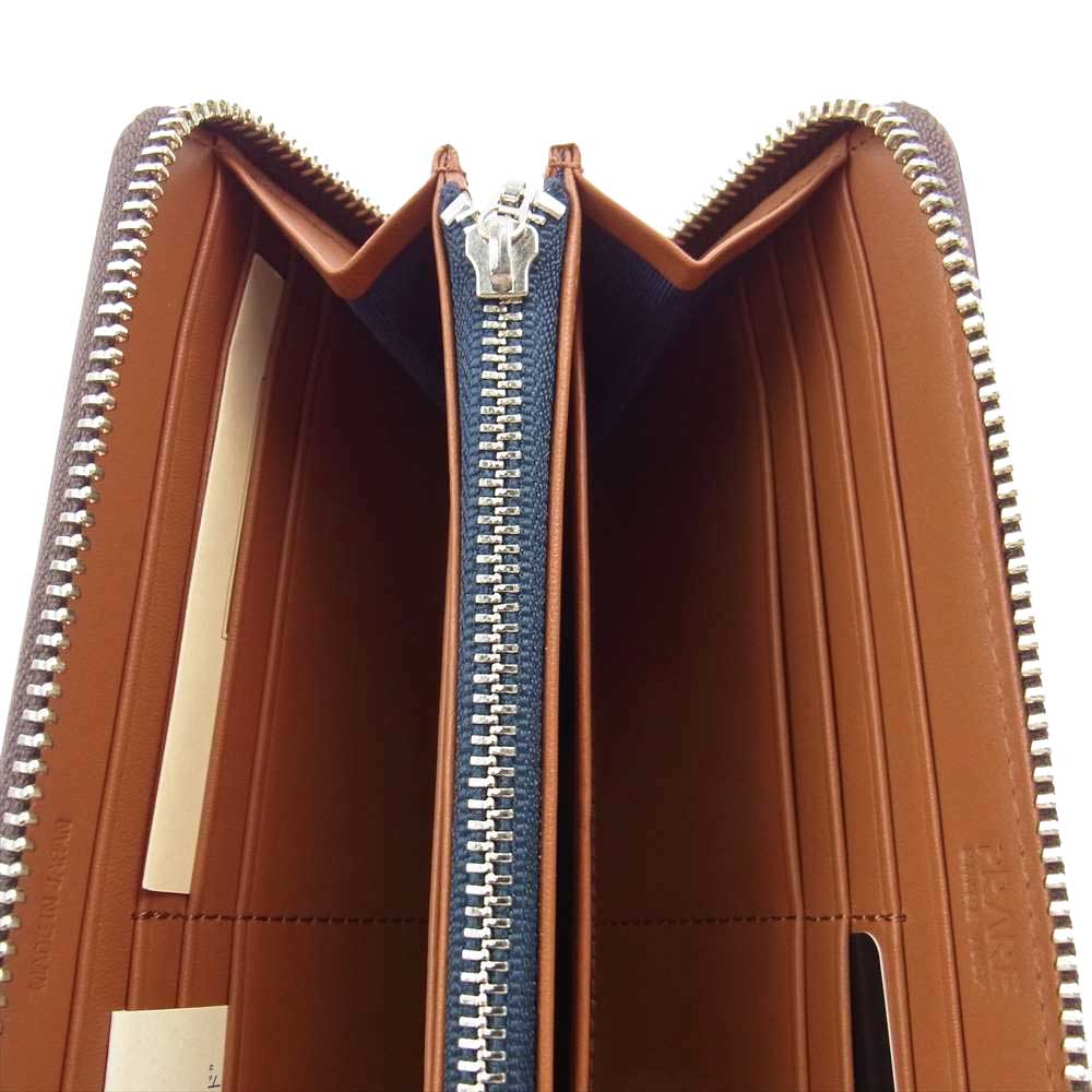 プレリー 65周年限定 コードバン ラウンドファスナー ロングウォレット 長財布 ワインレッド系【新古品】【未使用】【中古】