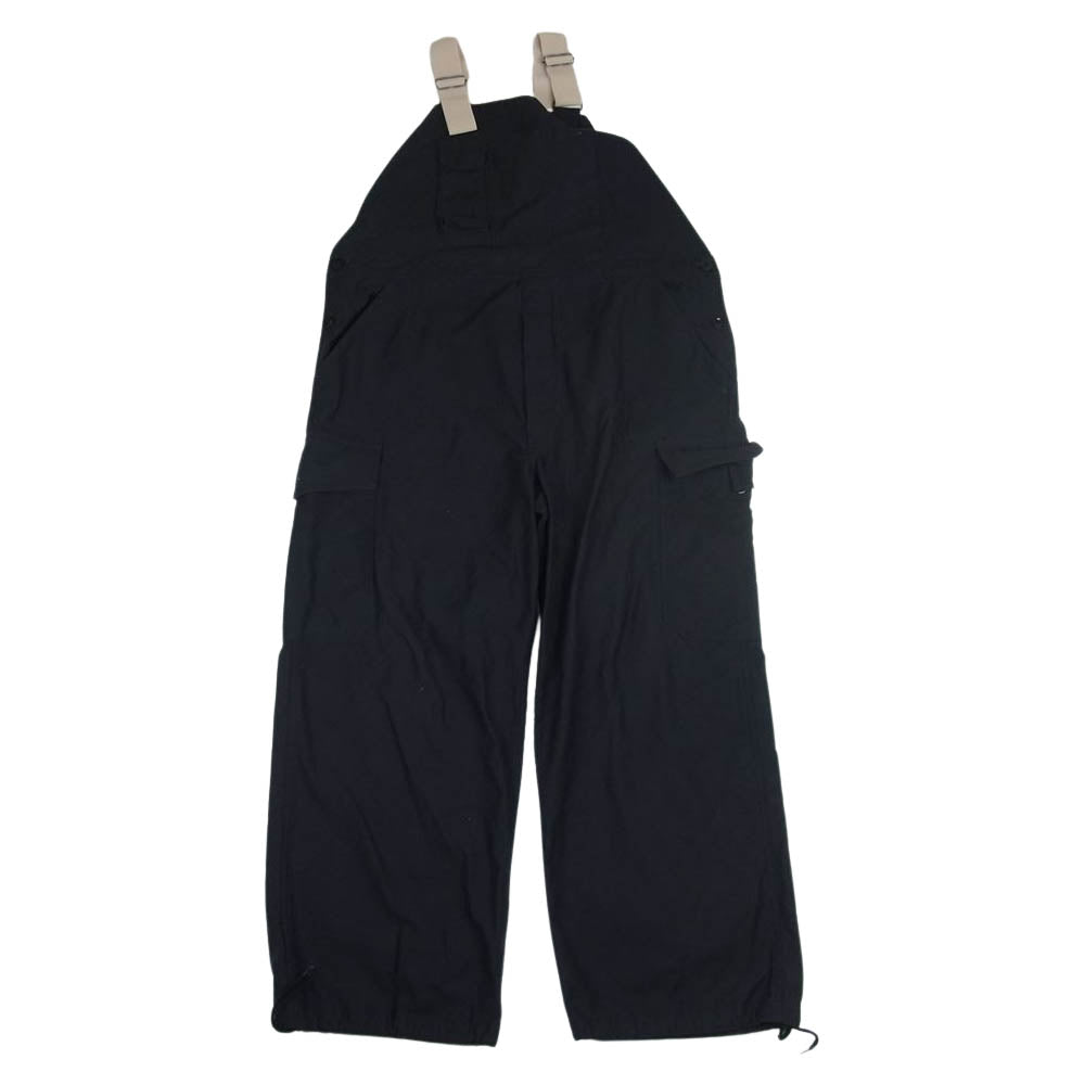 フレッシュサービス BACK SATIN OVERALL バックサテン ミリタリー オーバーオール ブラック系 L【美品】【中古】