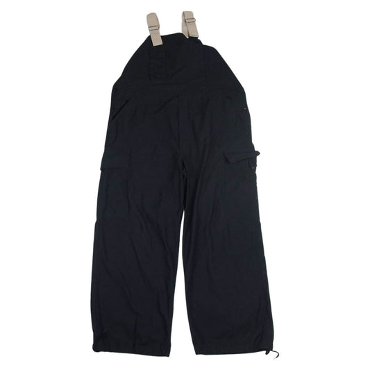 フレッシュサービス BACK SATIN OVERALL バックサテン ミリタリー オーバーオール ブラック系 L【美品】【中古】