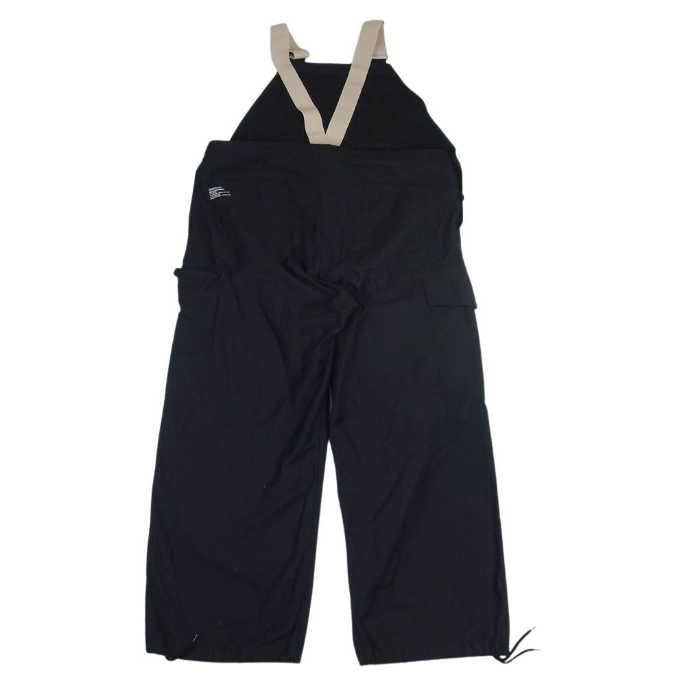 フレッシュサービス BACK SATIN OVERALL バックサテン ミリタリー オーバーオール ブラック系 L【美品】【中古】