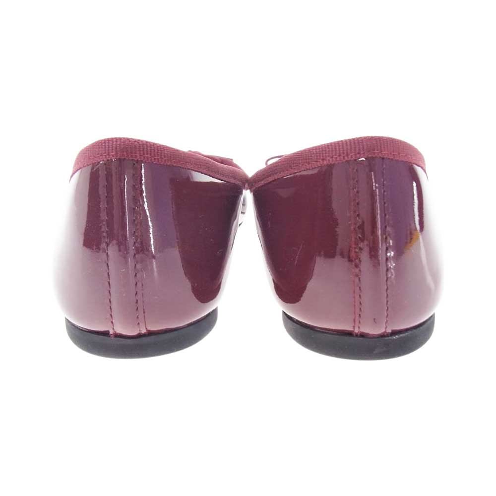 repetto レペット 51162-1-50556 BRIGITTE ブリジット ポインテッドトゥ エナメル フラットシューズ パンプス ワインレッド系 37【中古】
