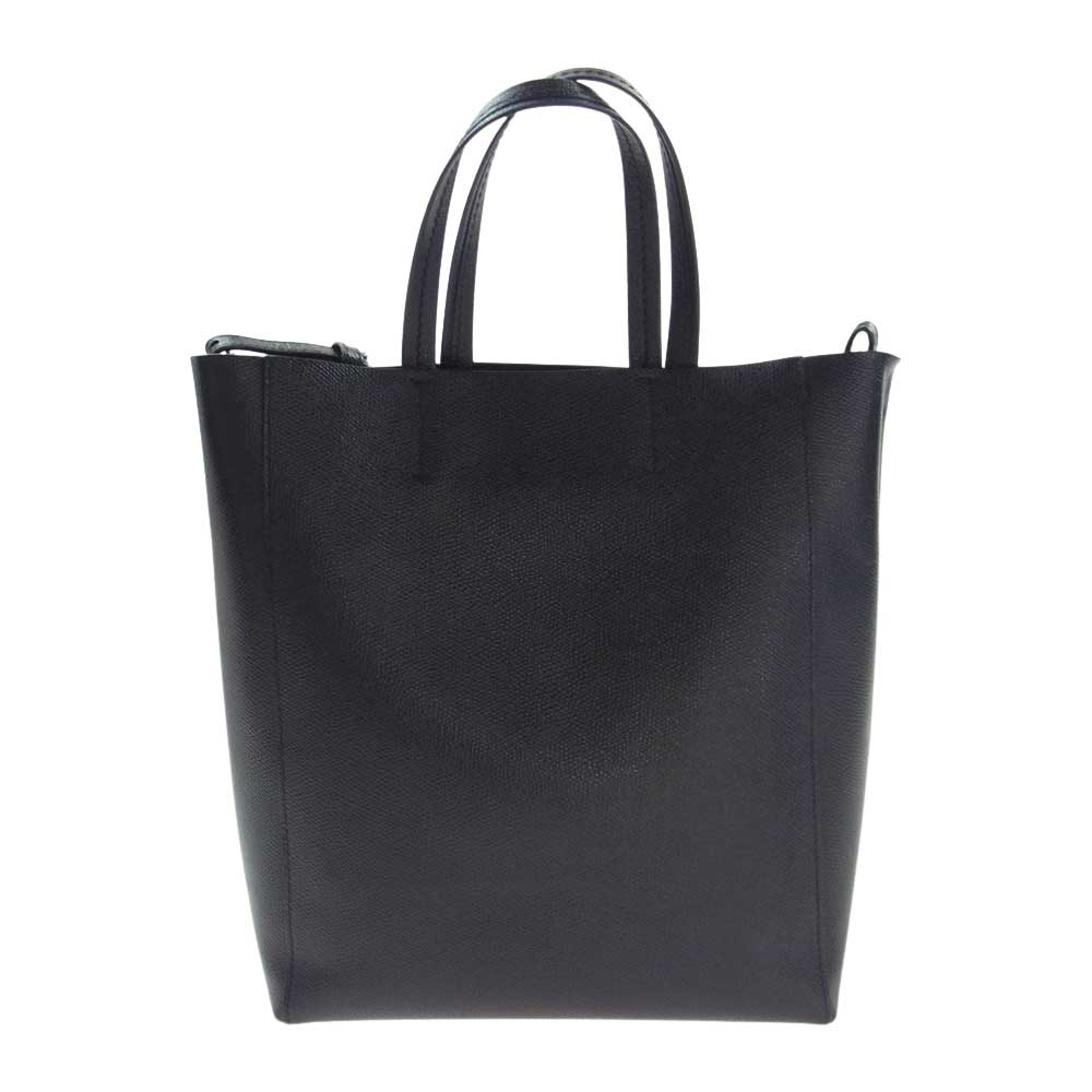 CELINE セリーヌ バーティカル カバ スモール レザー 2WAY ショルダーバッグ ブラック系【中古】