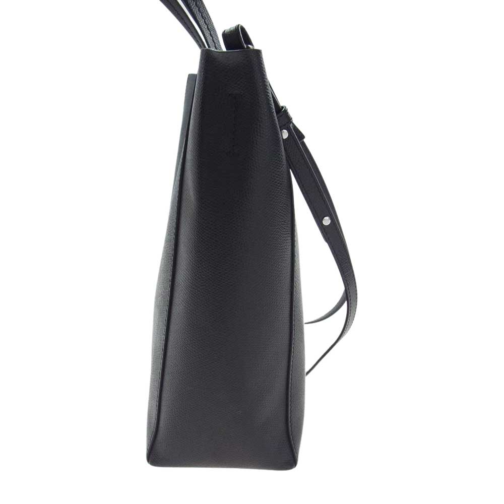 CELINE セリーヌ バーティカル カバ スモール レザー 2WAY ショルダーバッグ ブラック系【中古】