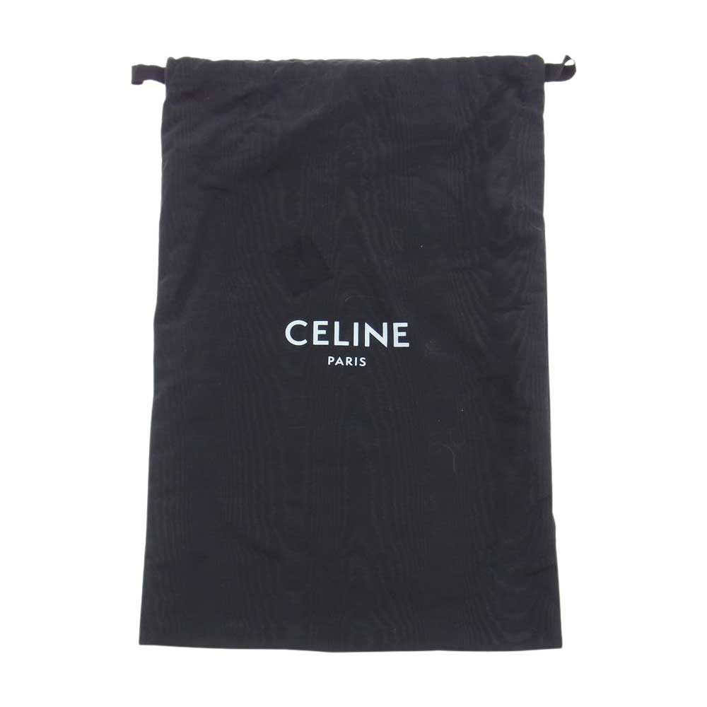 CELINE セリーヌ バーティカル カバ スモール レザー 2WAY ショルダーバッグ ブラック系【中古】