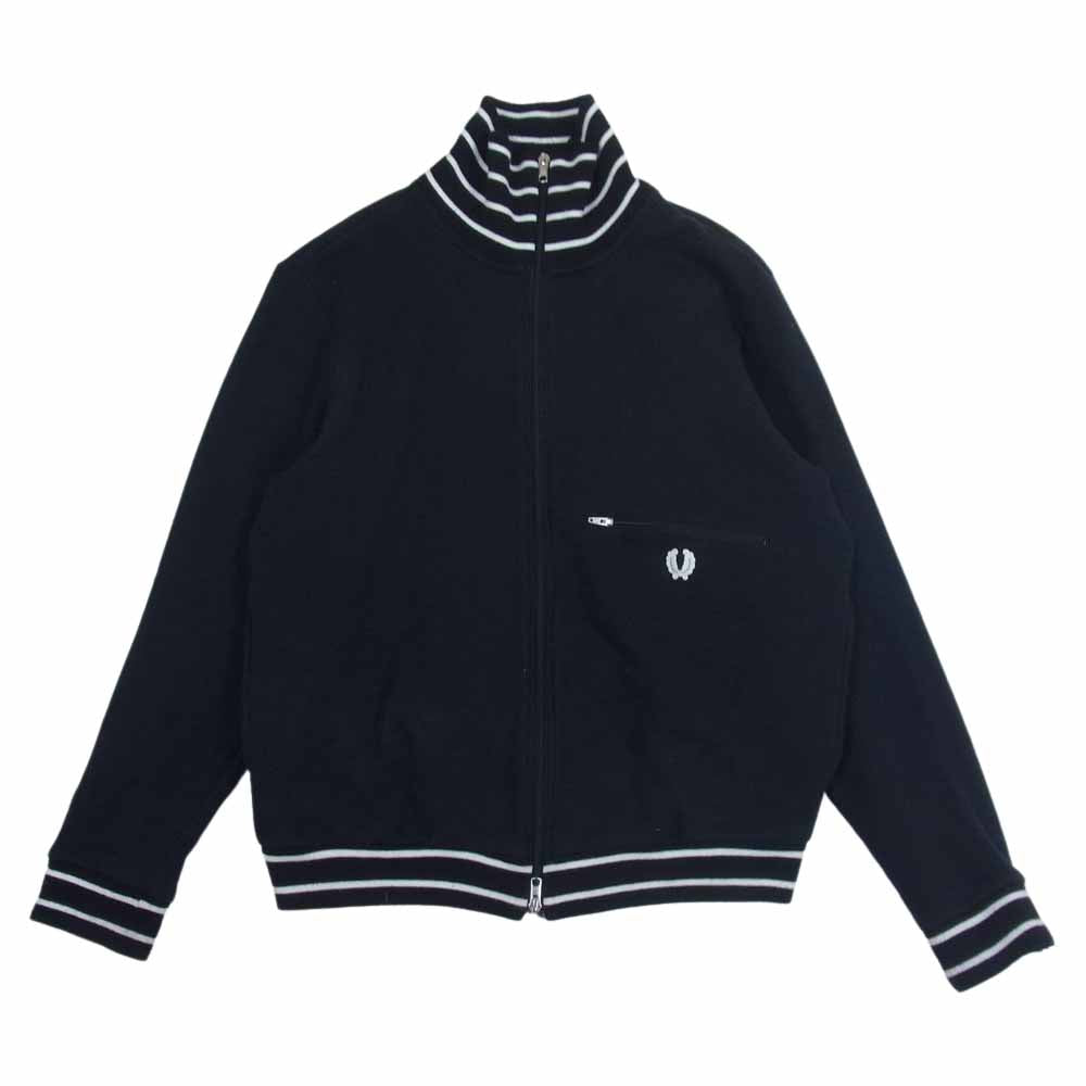 FRED PERRY フレッドペリー F2507 アーカイブ スウェット ジャージ トラック トップ ジャケット ブラック系 S【中古】