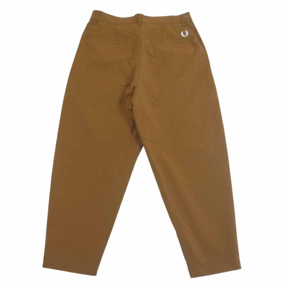 FRED PERRY フレッドペリー F4588 Cropped Trousers クロップド トラウザー パンツ ブラウン系 M【中古】