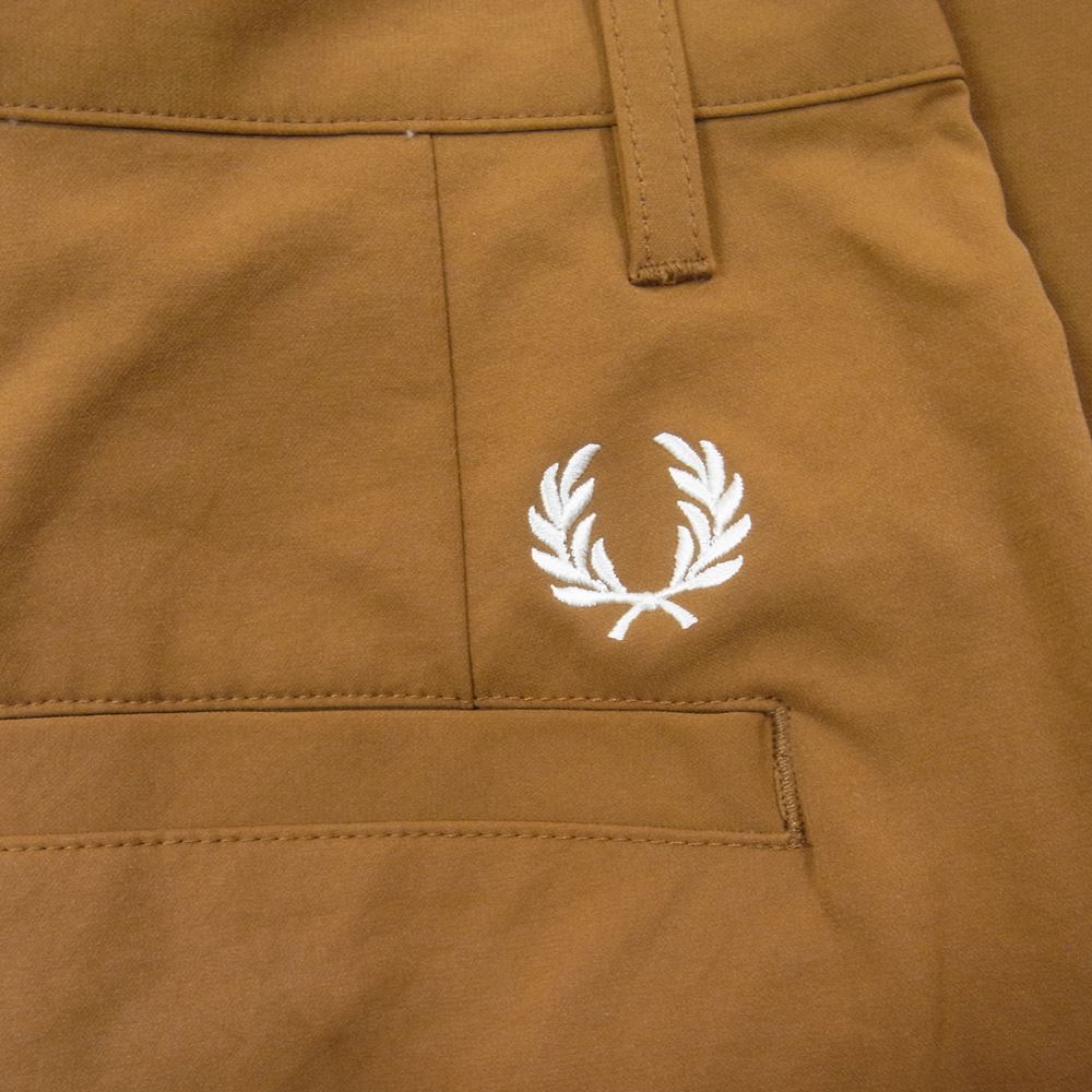 FRED PERRY フレッドペリー F4588 Cropped Trousers クロップド トラウザー パンツ ブラウン系 M【中古】