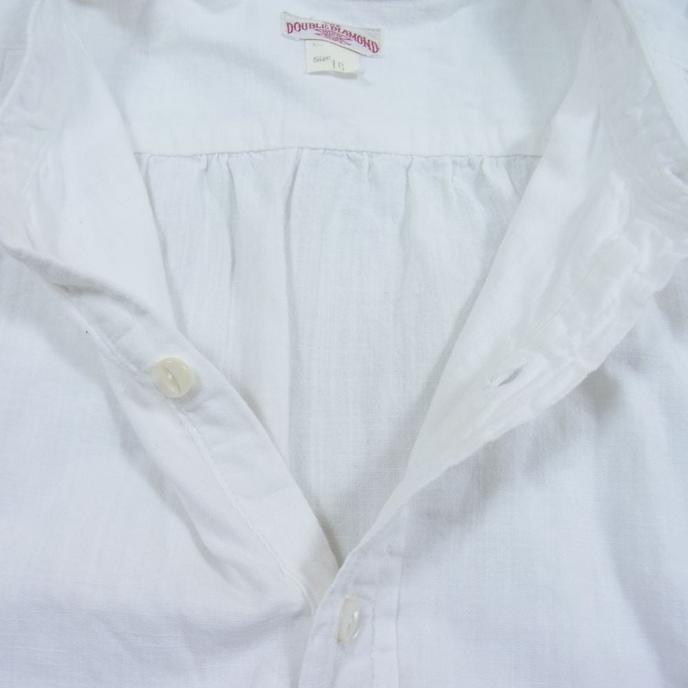 The REAL McCOY'S ザリアルマッコイズ DOUBLE DIAMOND ダブルダイヤモンド スタンドカラー シャツ ホワイト系 16【中古】
