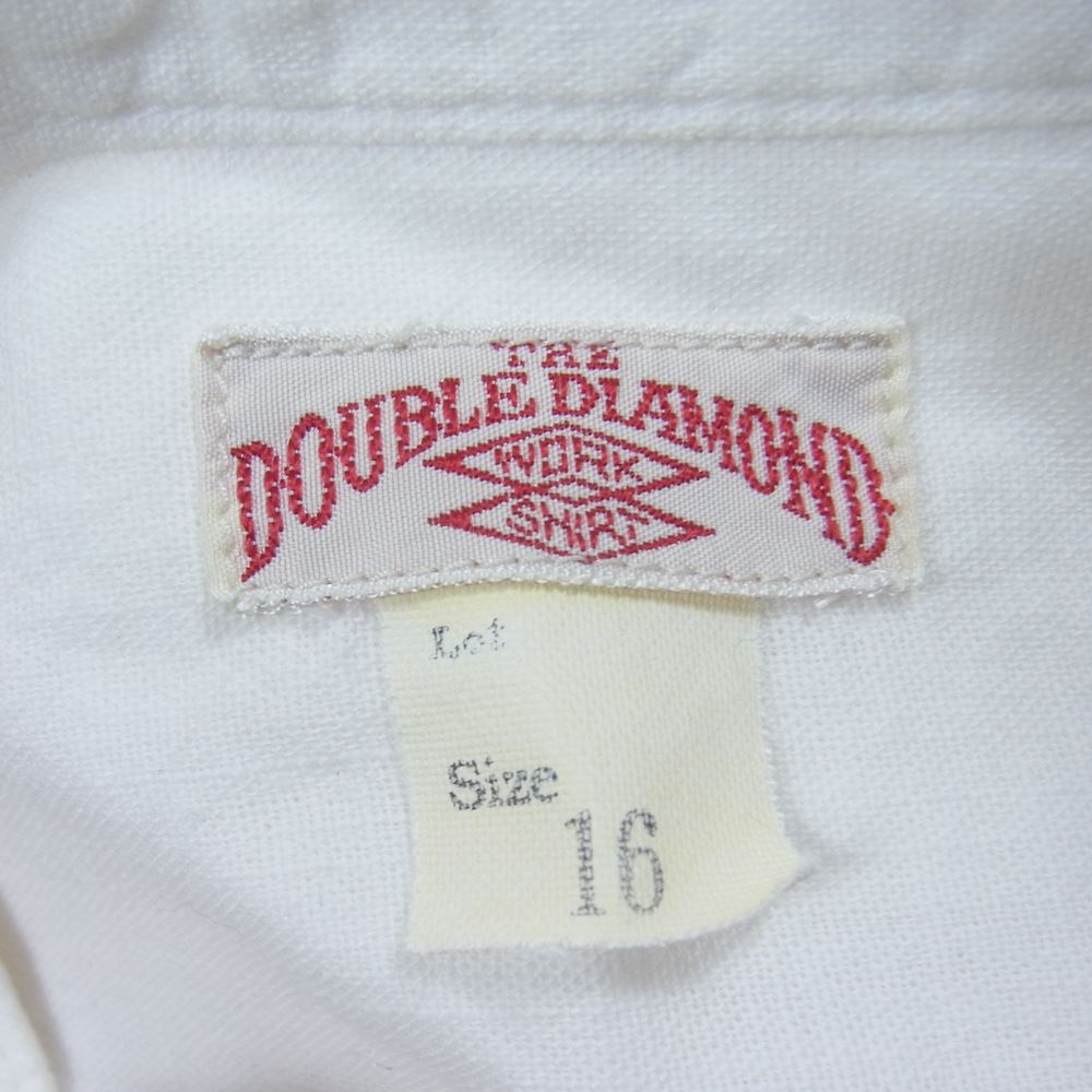 The REAL McCOY'S ザリアルマッコイズ DOUBLE DIAMOND ダブルダイヤモンド スタンドカラー シャツ ホワイト系 16【中古】