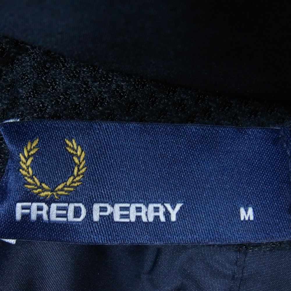 FRED PERRY フレッドペリー F2585 ZIP THROUGH JACKET ジップ スルー ジャケット ウィンドブレーカー ダークネイビー系 レッド系 M【中古】