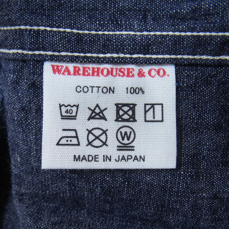 美品！warehouse デニムシャツ！日本製！