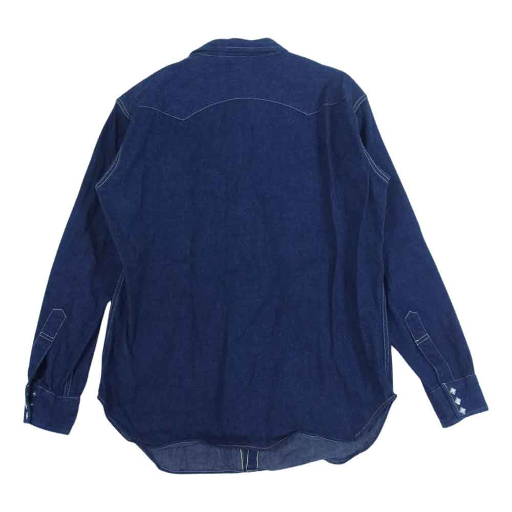 The REAL McCOY'S ザリアルマッコイズ JOE McCOY DENIM WESTERN SHIRT ジョーマッコイ デニム ウエスタン シャツ インディゴブルー系 15【中古】