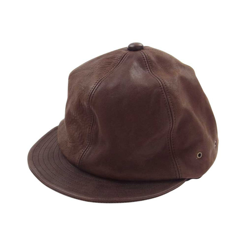 ミスターファットマン Billie Leather Cap ビリー レザー キャップ ブラウン系【中古】