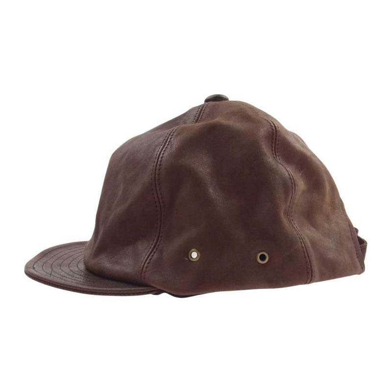 ミスターファットマン Billie Leather Cap ビリー レザー キャップ ブラウン系【中古】