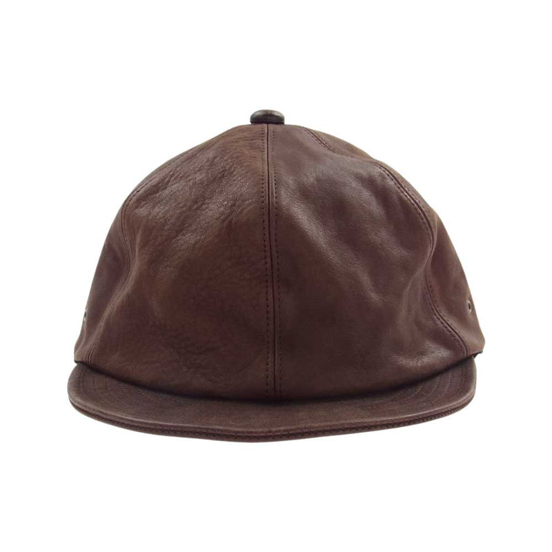 ミスターファットマン Billie Leather Cap ビリー レザー キャップ ブラウン系【中古】