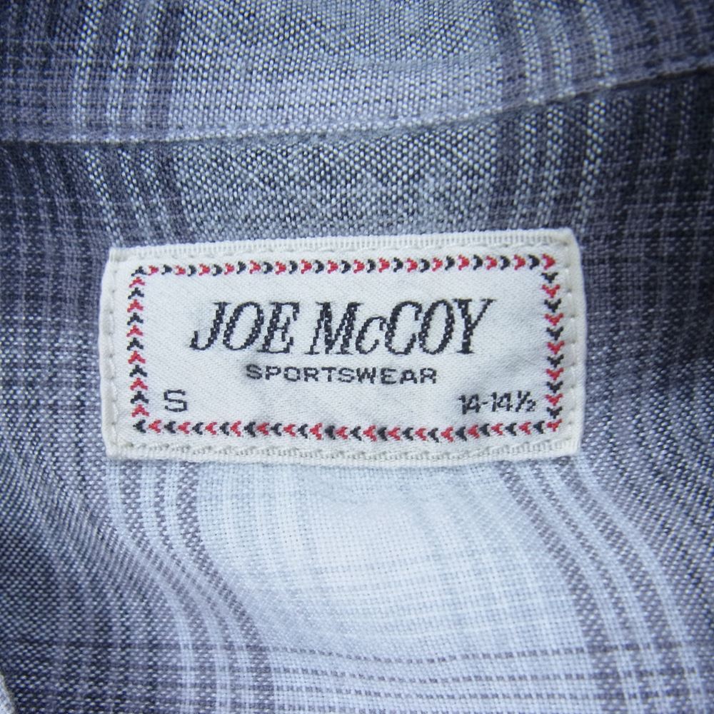 The REAL McCOY'S ザリアルマッコイズ オンブレ チェック レーヨン オープンカラー シャツ ブラック系 S【中古】