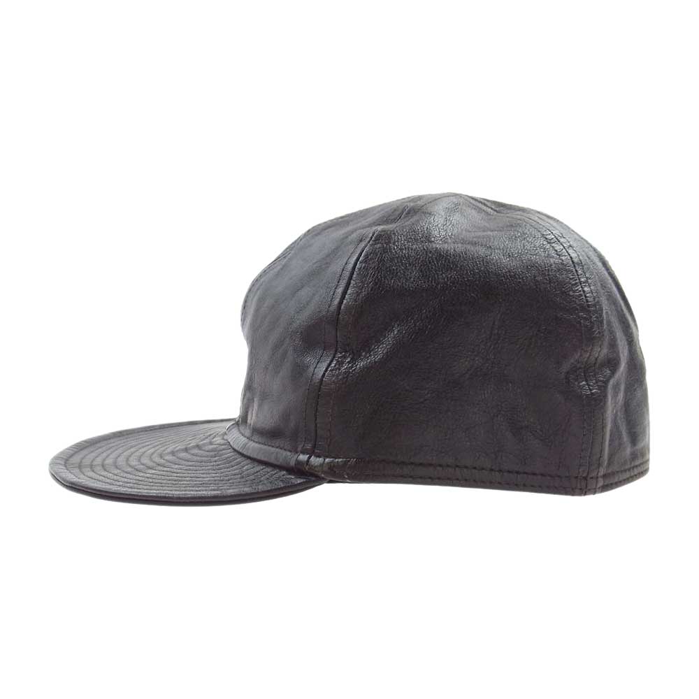 The REAL McCOY'S ザリアルマッコイズ LEATHER MECHANIC CAP レザー メカニック キャップ ブラック系 7 3/4【中古】