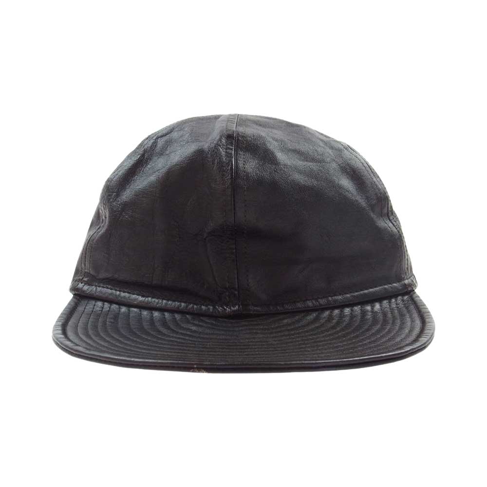 The REAL McCOY'S ザリアルマッコイズ LEATHER MECHANIC CAP レザー メカニック キャップ ブラック系 7 3/4【中古】