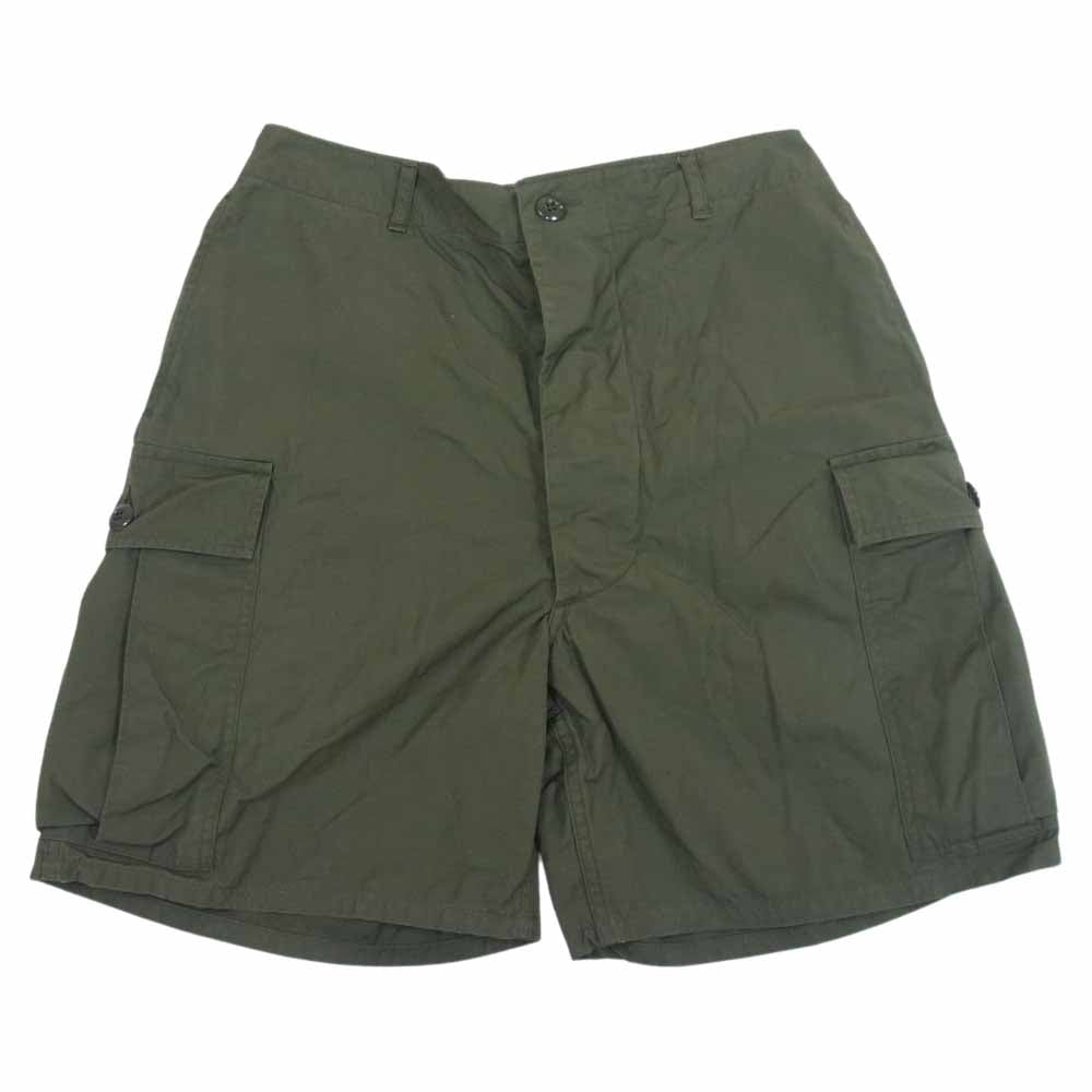 The REAL McCOY'S ザリアルマッコイズ JUNGLE FATIGUE SHORTS MODEL 220 ジャングル ファティーグ カーゴ ショーツ ポプリン カーキ系 M【中古】