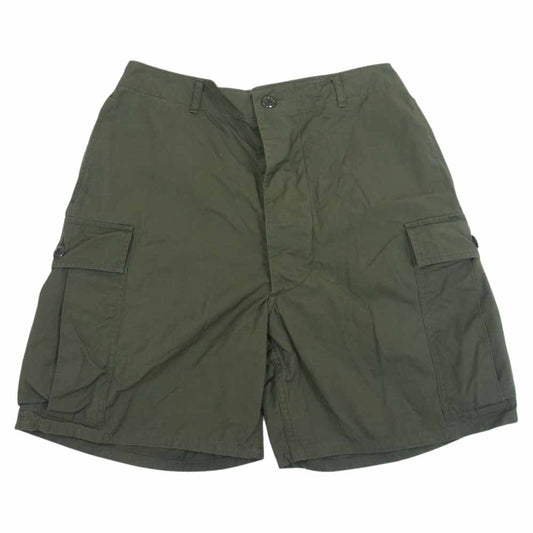 The REAL McCOY'S ザリアルマッコイズ JUNGLE FATIGUE SHORTS MODEL 220 ジャングル ファティーグ カーゴ ショーツ ポプリン カーキ系 M【中古】