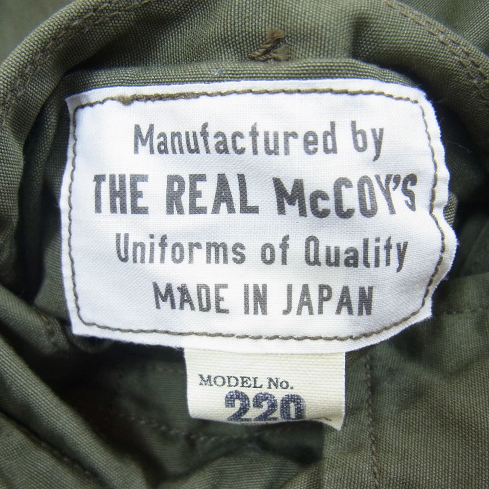The REAL McCOY'S ザリアルマッコイズ JUNGLE FATIGUE SHORTS MODEL 220 ジャングル ファティーグ カーゴ ショーツ ポプリン カーキ系 M【中古】