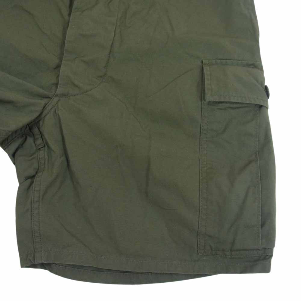 The REAL McCOY'S ザリアルマッコイズ JUNGLE FATIGUE SHORTS MODEL 220 ジャングル ファティーグ カーゴ ショーツ ポプリン カーキ系 M【中古】