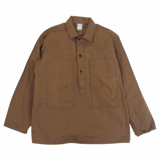The REAL McCOY'S ザリアルマッコイズ WW1 BROWN FATIGUE COAT ブラウン ファティーグ コート プルオーバー ジャケット ブラウンデニム ブラウン系 42【中古】