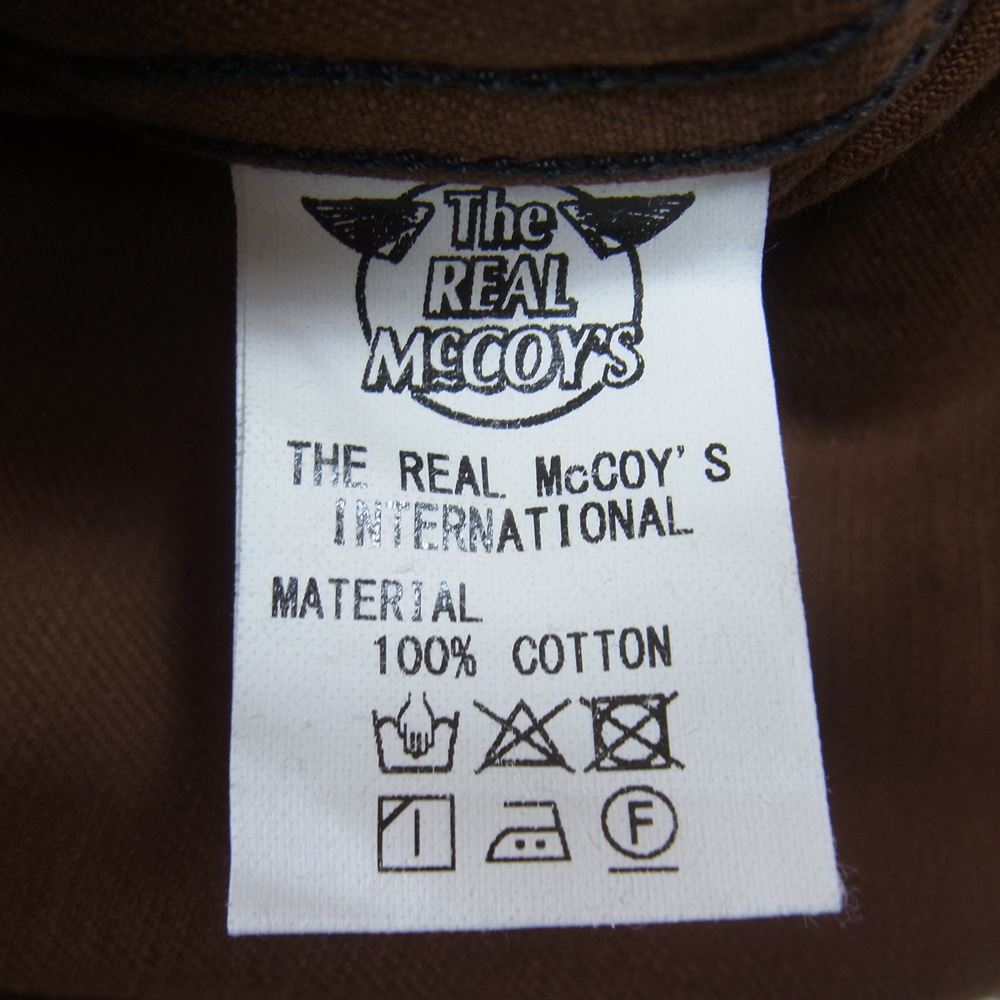 The REAL McCOY'S ザリアルマッコイズ WW1 BROWN FATIGUE COAT ブラウン ファティーグ コート プルオーバー ジャケット ブラウンデニム ブラウン系 42【中古】