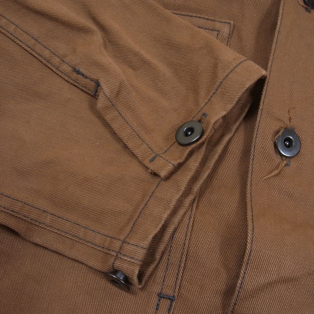 The REAL McCOY'S ザリアルマッコイズ WW1 BROWN FATIGUE COAT ブラウン ファティーグ コート プルオーバー ジャケット ブラウンデニム ブラウン系 42【中古】