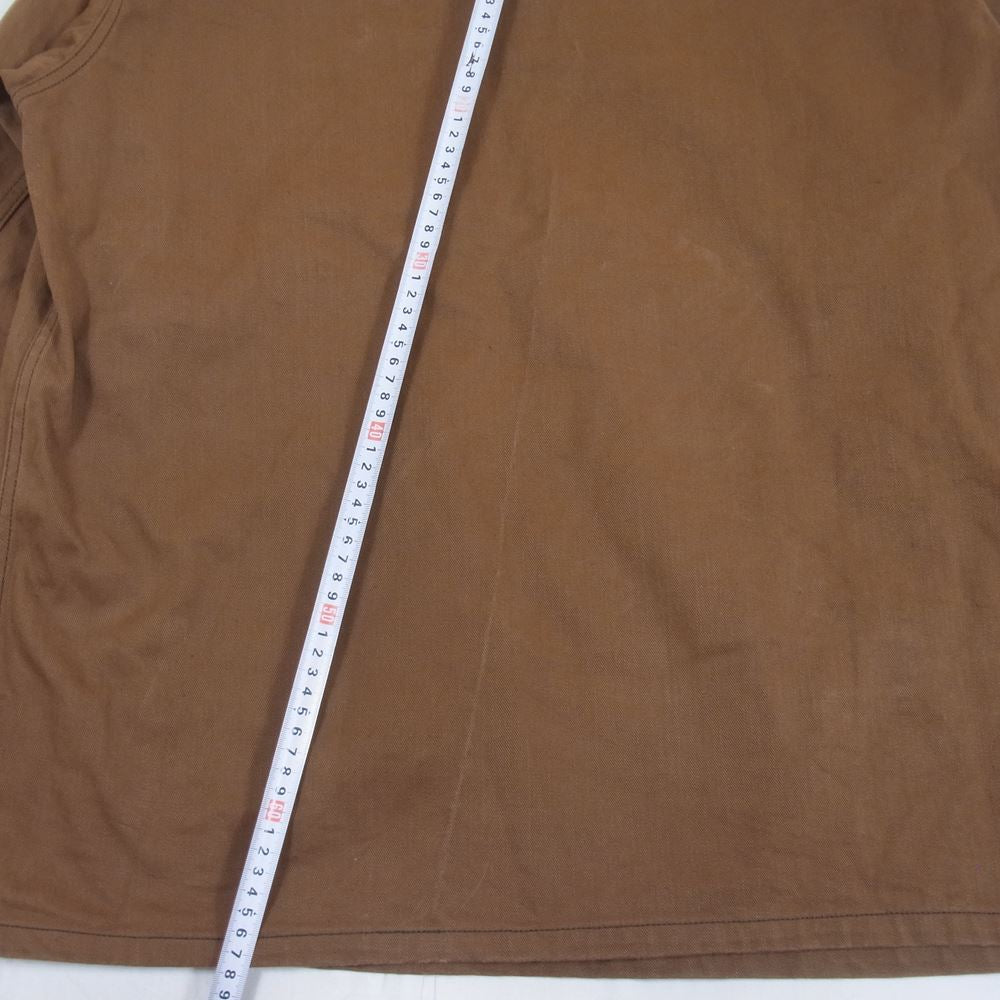 The REAL McCOY'S ザリアルマッコイズ WW1 BROWN FATIGUE COAT ブラウン ファティーグ コート プルオーバー ジャケット ブラウンデニム ブラウン系 42【中古】