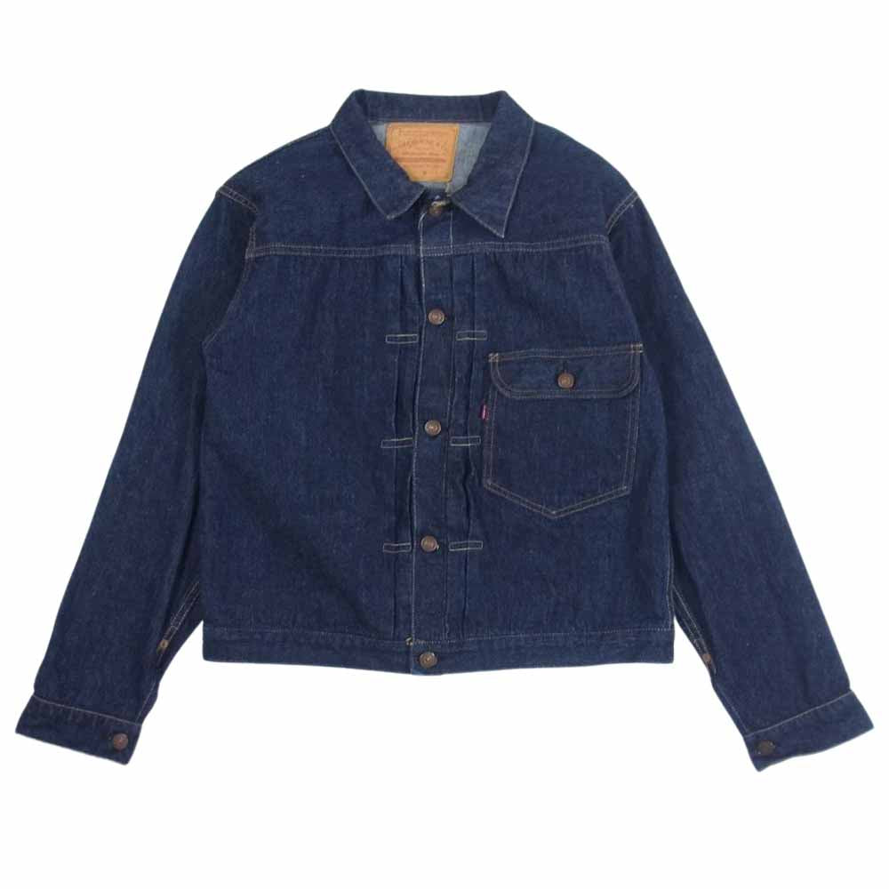WAREHOUSE ウエアハウス 2001xx 40s 50s Copper-colored steel buttons 銅ボタンモデル 1st type デニム ジャケット インディゴブルー系 40【中古】
