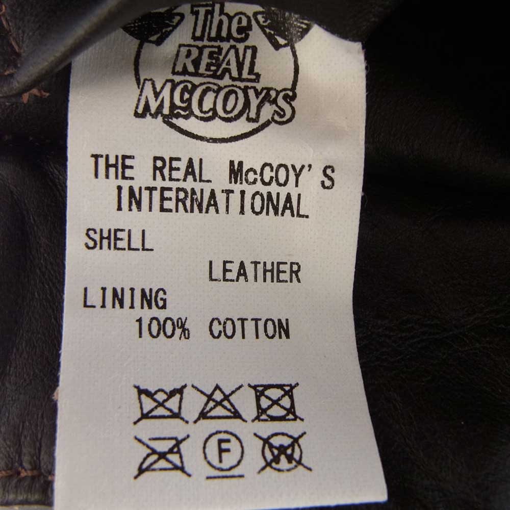The REAL McCOY'S ザリアルマッコイズ MJ18101 TYPE A-2 ホースハイド タンニン鞣し ピグメント仕上げ REAL McCOY MFG. CO.  フライト ジャケット ブラウン系 44【中古】