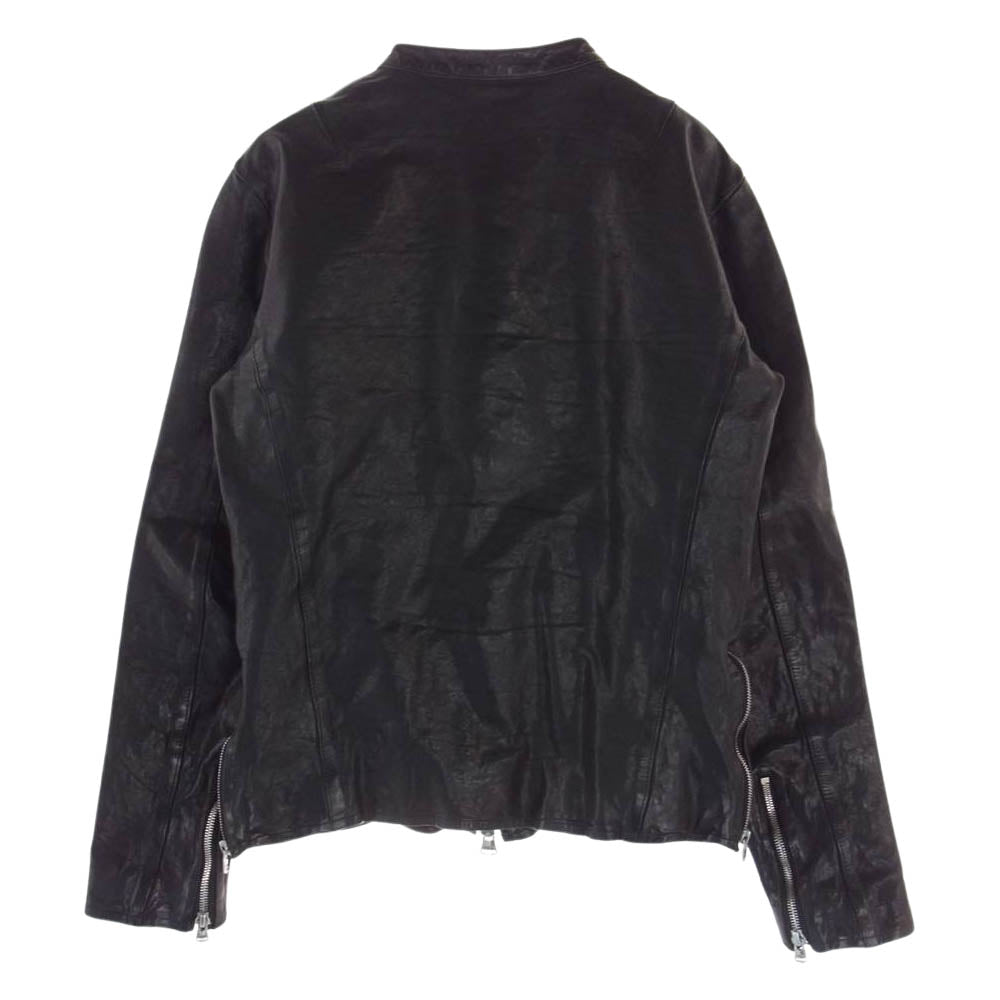ISAMUKATAYAMA BACKLASH イサムカタヤマバックラッシュ 1842-02  ISAMU KATAYAMA BACKLASH FRENCH SHOULDER フレンチショルダー シングル ライダース ジャケット ブラック系 2【中古】