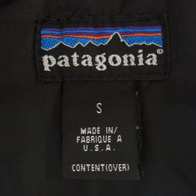 patagonia パタゴニア 84023 98年製 ヴィンテージ ファイヤーボール 中綿 ジャケット  ブラック系 S【中古】