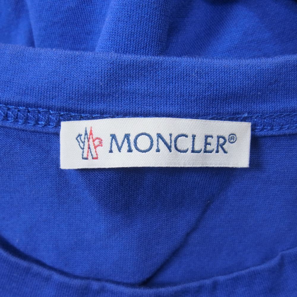 MONCLER モンクレール F10918C74310 刺繍 Tシャツ 半袖 ブルー系 XS【中古】