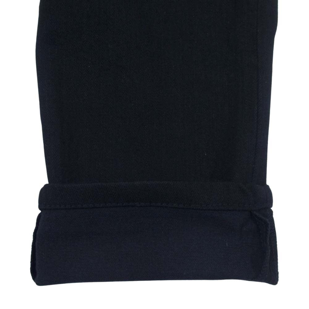 GUCCI グッチ ロゴパッチ クラシック ブラック デニム パンツ スキニー ジーンズ ブラック系 30【中古】