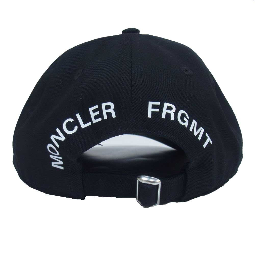 MONCLER モンクレール GENIUS ジーニアス × FRAGMENT フラグメント BASEBALL CAP ベースボール キャップ ブラック系【中古】