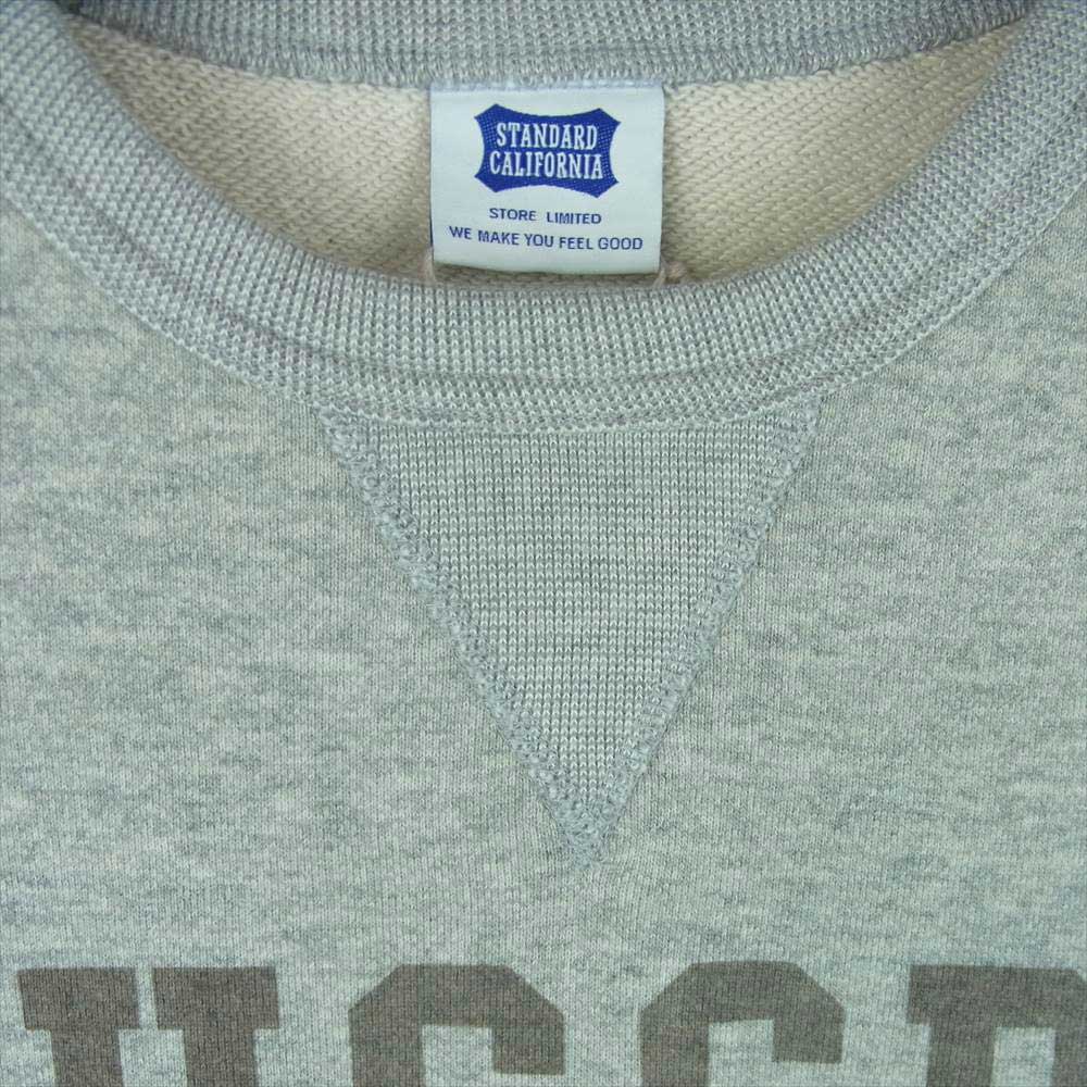 STANDARD CALIFORNIA スタンダードカリフォルニア SD Logo Crew Sweat Official Store Limited オフィシャルストア 限定 クルーネック スウェット グレー系 M【新古品】【未使用】【中古】