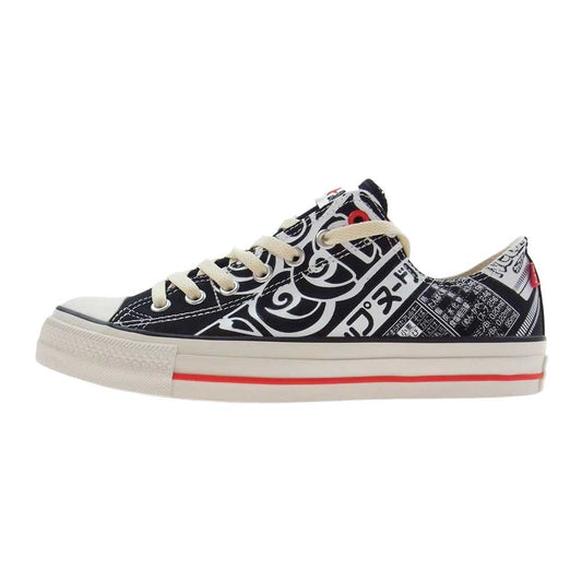 CONVERSE コンバース 1SD272 CUPNOODLE SLIP OX ALL STAR カップヌードル スリップ オールスター ローカット スニーカー ブラック系 オフホワイト系 27.5cm【新古品】【未使用】【中古】