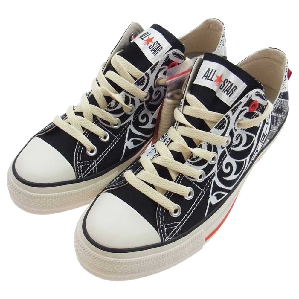 CONVERSE コンバース 1SD272 CUPNOODLE SLIP OX ALL STAR カップヌードル スリップ オールスター ローカット スニーカー ブラック系 オフホワイト系 27.5cm【新古品】【未使用】【中古】
