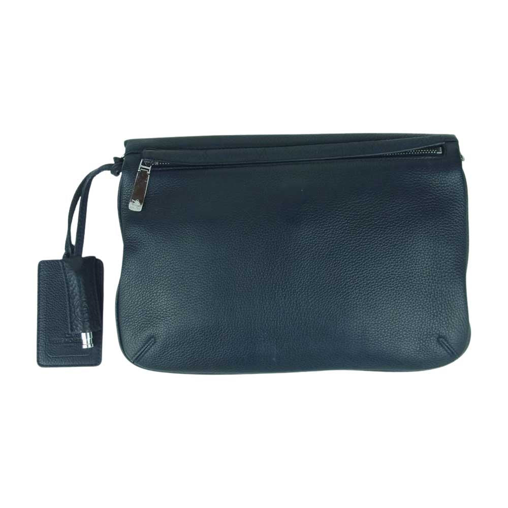 PELLE MORBIDA ペッレモルビダ Maiden Voyage メイデン ヴォヤージュ 2WAY セカンドバッグ クラッチバッグ ダークネイビー系【中古】