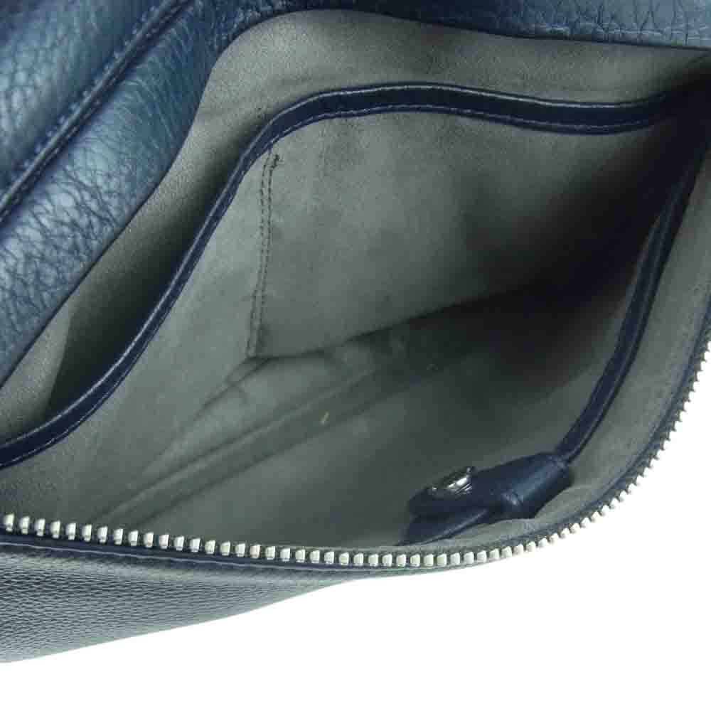 PELLE MORBIDA ペッレモルビダ Maiden Voyage メイデン ヴォヤージュ 2WAY セカンドバッグ クラッチバッグ ダークネイビー系【中古】