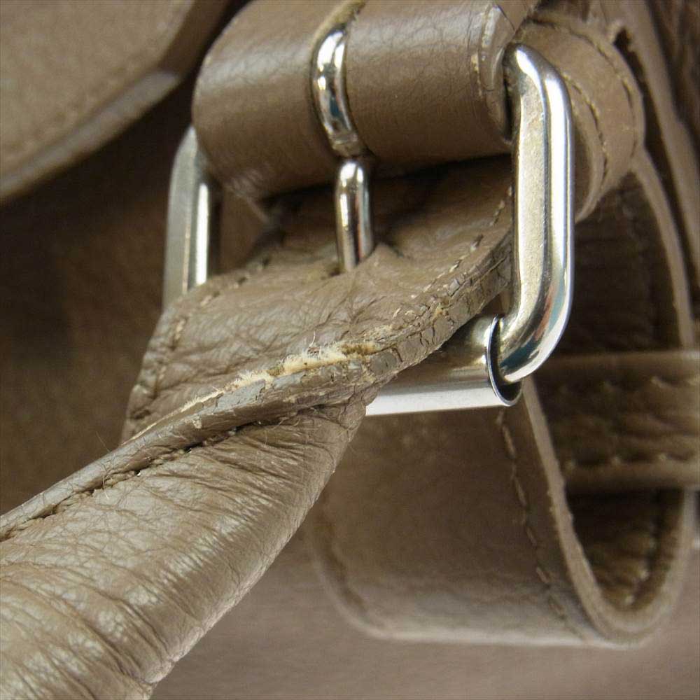 PELLE MORBIDA ペッレモルビダ Maiden Voyage メイデン ヴォヤージュ 被せ付き 2WAY レザー ショルダー ボストン バッグ ベージュ  ライトブラウン系【中古】