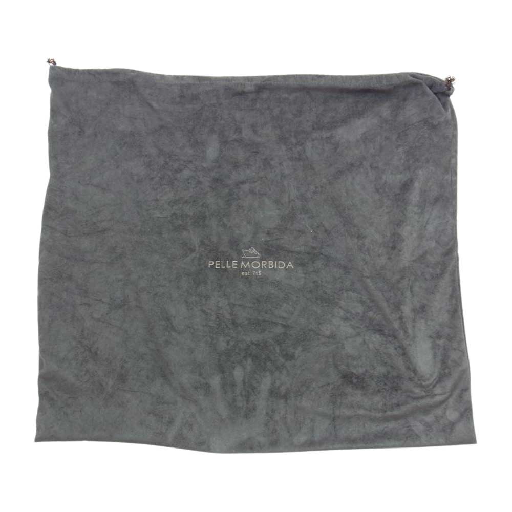 PELLE MORBIDA ペッレモルビダ Maiden Voyage メイデン ヴォヤージュ 被せ付き 2WAY レザー ショルダー ボストン バッグ ベージュ  ライトブラウン系【中古】