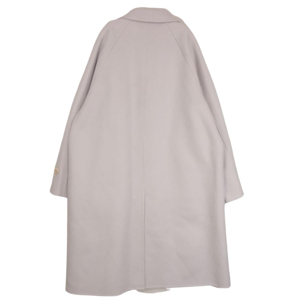 ギャルリーヴィー 23-08-24-08003 ウール ダブルフェイス バルカラー コート グレー系 F【美品】【中古】