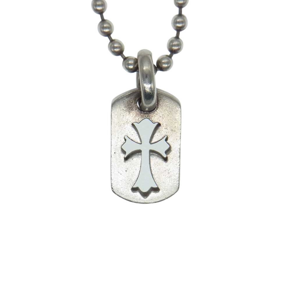 CHROME HEARTS クロムハーツ（原本無） タイニー カットアウト クロス ドッグタグ シルバー系【中古】