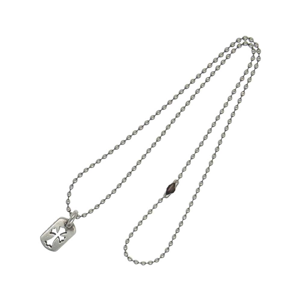 CHROME HEARTS クロムハーツ（原本無） タイニー カットアウト クロス ドッグタグ シルバー系【中古】